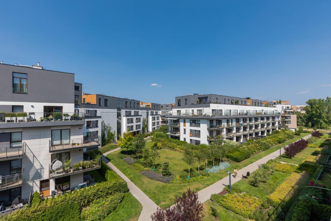 Sarmacka Apartment With Balcony Warsaw Wilanow By Noclegi Renters ภายนอก รูปภาพ